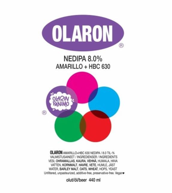 Olaron Amarillo + HBC 630, Olarin Panimo