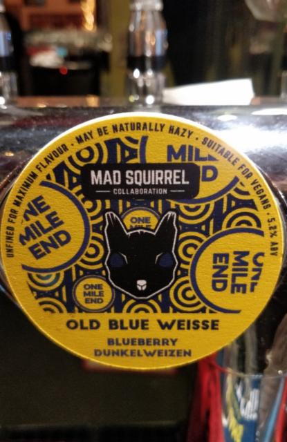 Old Blue Weisse 5.2%, Mad Squirrel Brewing, England