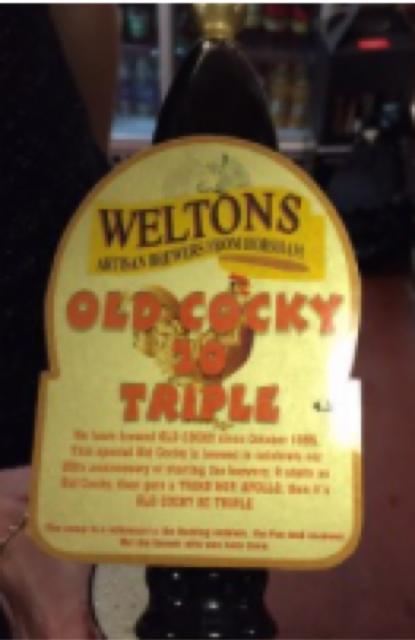 Old Cocky 20 Triple 4.3%, Weltons Brewery Ltd, England
