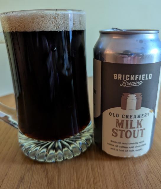 Old Creamery Milk Stout, Brickfield Brewing
