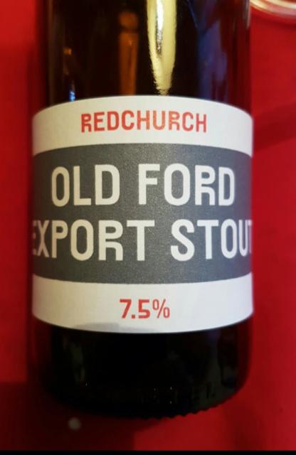 Old Ford Export Stout 7.5%, The Redchurch Brewery, England