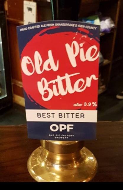 Old Pie Bitter 3.9%, Old Pie Factory, England