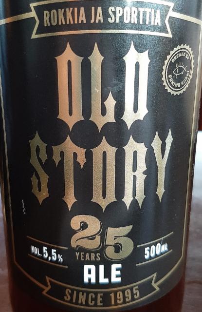 Old Story 25 Years Ale 5.5%, Panimo Kiiski, Finland