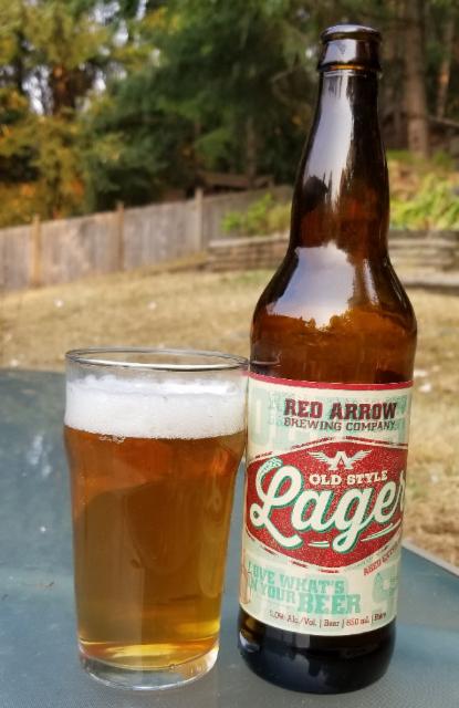 Old Style Lager 5.0%, Red Arrow Brewing, Canada