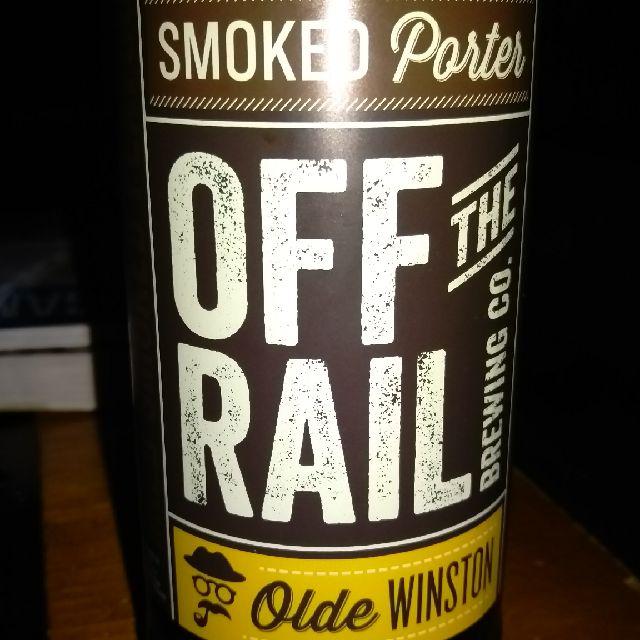 Old Winston Smoked Porter 5.4%, Off the Rail Brewing, Canada