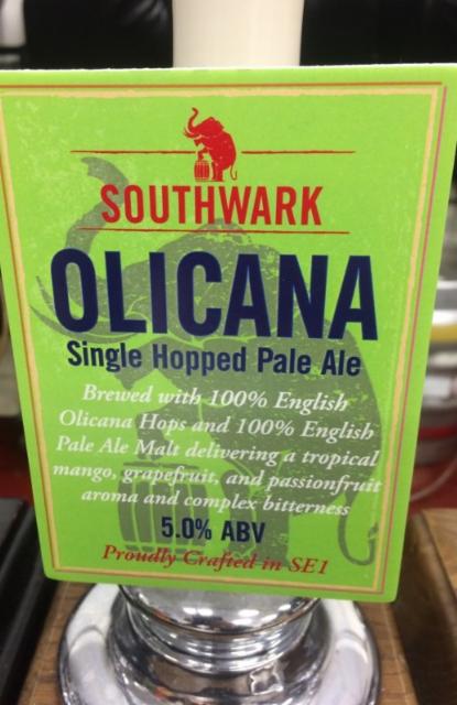 Olicana 5.0%, Southwark Brewing, England