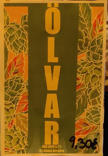Ölvar 5.2%, Kimito Brewing, Finland