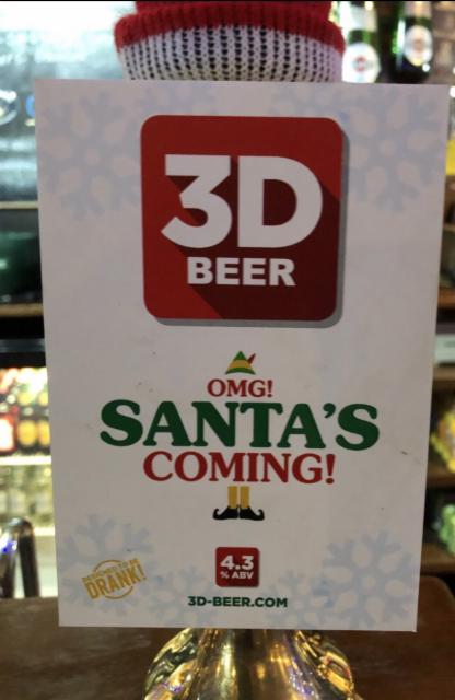 OMG! Santa's Coming! 4.3%, 3D Beer, England