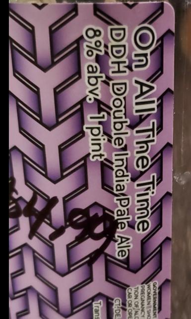 On All the Time 8.0%, Transient Artisan Ales, United States