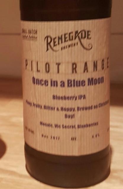 Once In A Blue Moon 4.7%, Renegade Brewery, England