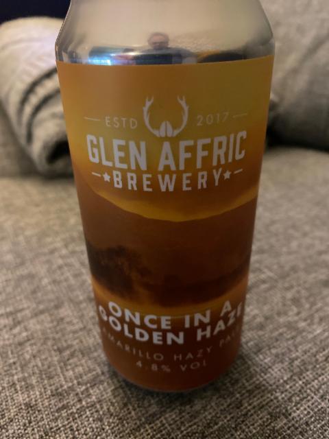 Once in a Golden Haze 4.8%, Glen Affric Brewery, England