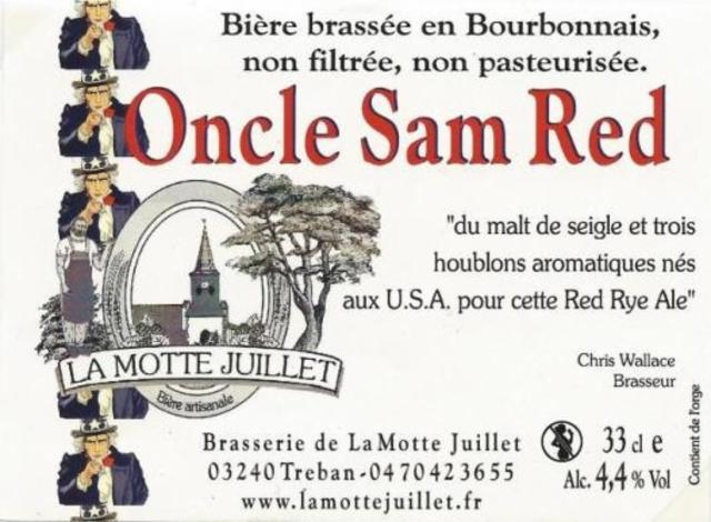 Oncle Sam Red, Brasserie De La Motte Juillet