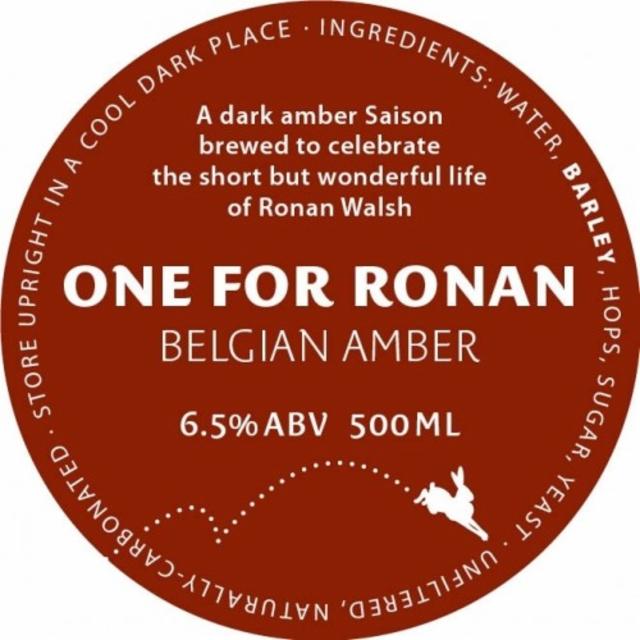 One For Ronan 6.5%, Kinnegar Brewing, Ireland