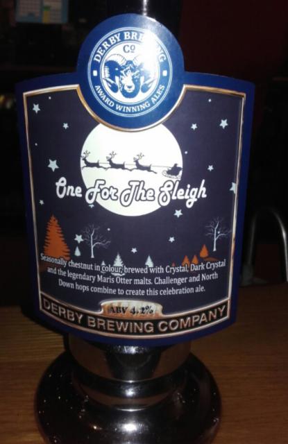 One For The Sleigh 4.2%, Derby Brewing, England