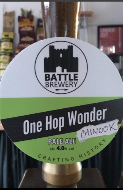 One Hop Wonder Chinook 4.0%, Battle Brewery, England