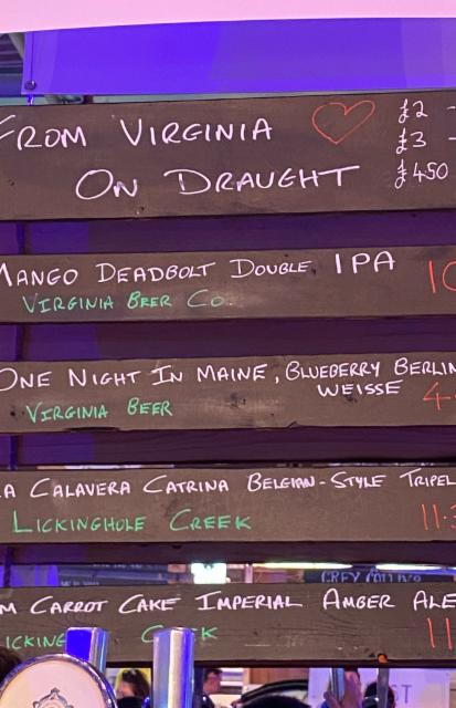 One night in Maine 4.9%, The Virginia Beer Company, United States