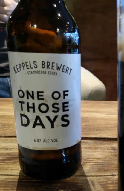 One Of Those Days 6.8%, Keppels Brewery, England