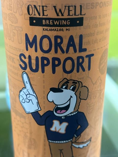 One Well Moral Support 4.8%, One Well Brewing, United States