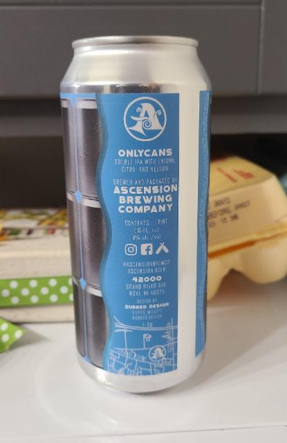 OnlyCans 8.0%, Ascension Brewing Company, United States