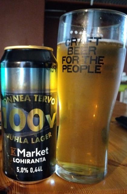 Onnea Tervo 100v juhla lager lohiranta 5.0%, Karvilan Panimo, Finland