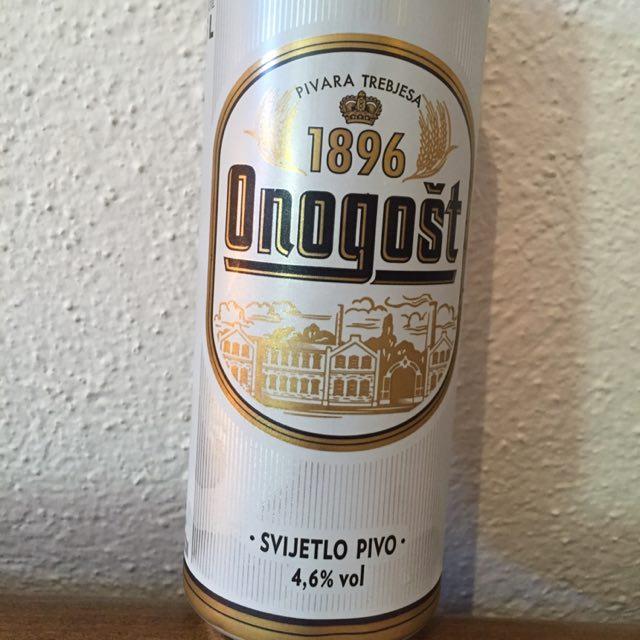 Onogošt Svijetlo Pivo 4.6%, Trebjesa Brewery (Molson Coors), Montenegro