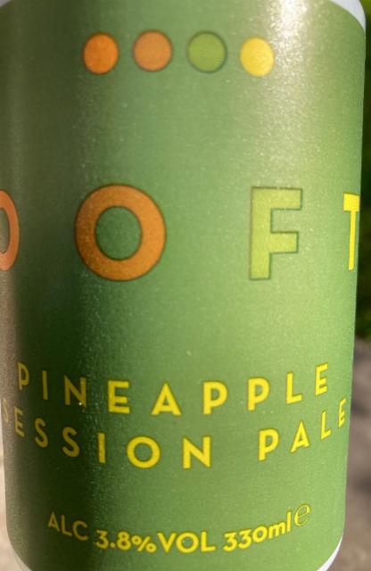 Ooft pineapple session pale 3.8%, First Chop, England