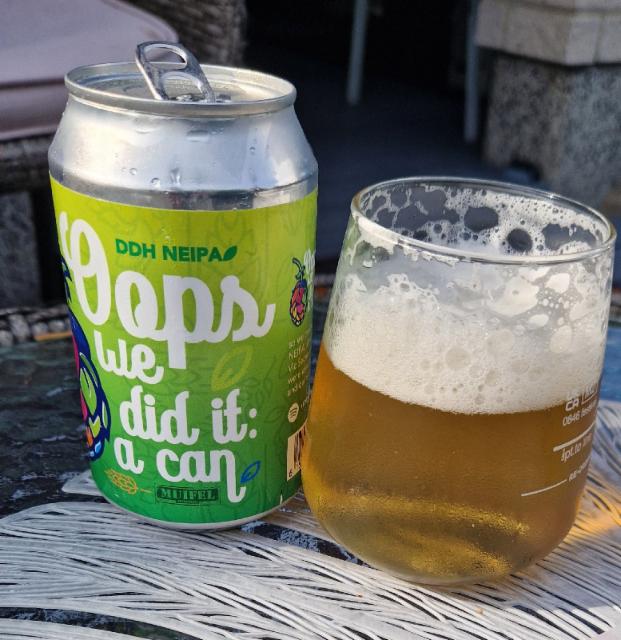 oops we did it: a can new hops 7.0%, Muifelbrouwerij, Netherlands
