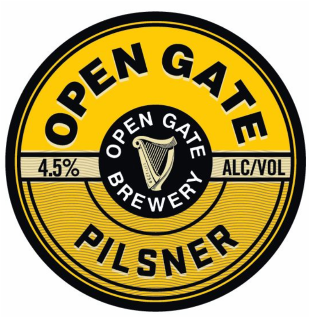 Open Gate Pilsner 4.5%, Guinness (Diageo), Ireland