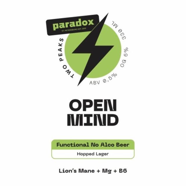 Open Mind 0.5%, Two Peaks Brew Lab, Russia