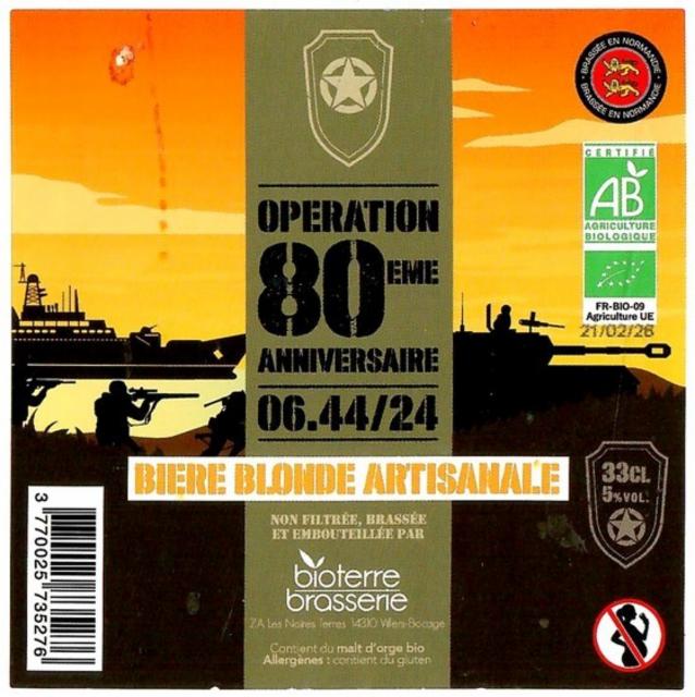 Opération 80ème Anniversaire 5.0%, Bioterre Brasserie, France