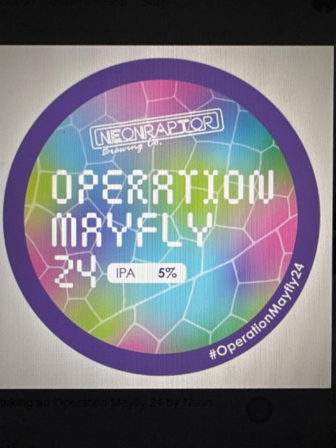 Operation Mayfly 24 5.0%, Neon Raptor Brewing Co., England