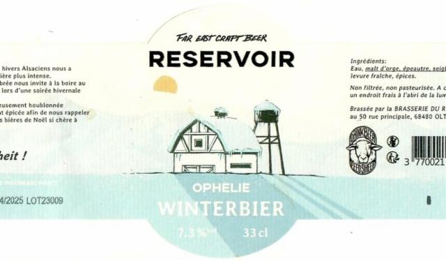 Ophélie 7.3%, Brasserie Du Réservoir, France