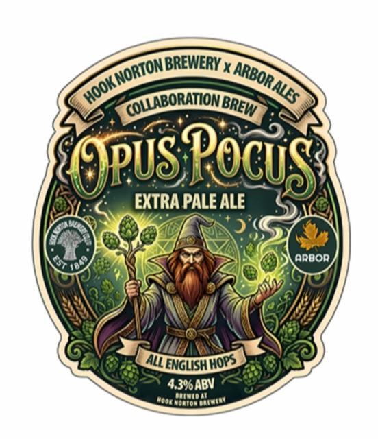 Opus Pocus 4.3%, Hook Norton Brewery, England