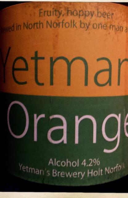 Orange 4.2%, Yetman's Brewery, England