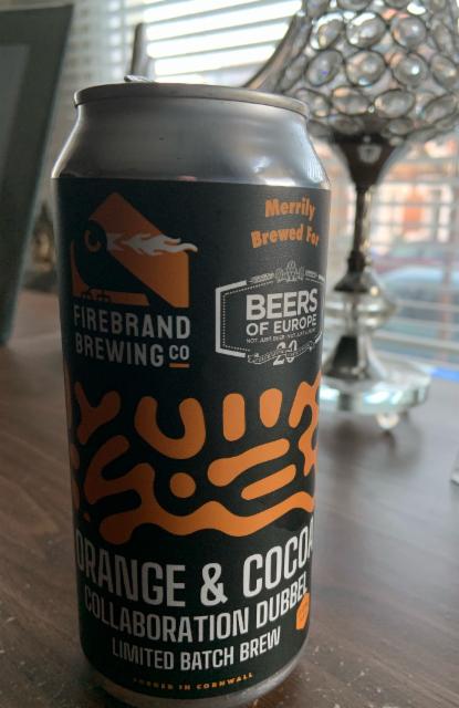 Orange & Cocoa Collaboration Dubbel 7.0%, Firebrand Brewing Company, England