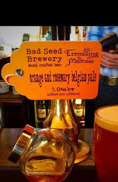 Orange And Rosemary Belgian Pale 5.0%, Bad Seed Brewery, England