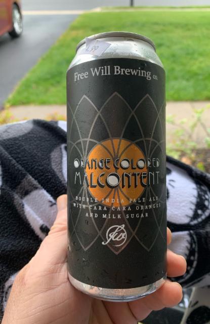 Orange Colored Malcontent 9.5%, Free Will Brewing Company, United States