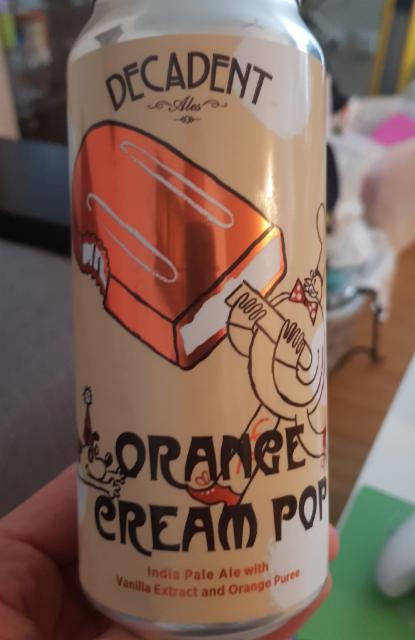 orange cream pop 6.0%, Decadent Ales, United States