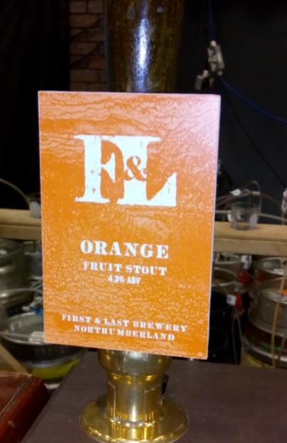 Orange Fruit Stout 4.3%, First & Last Brewery, England