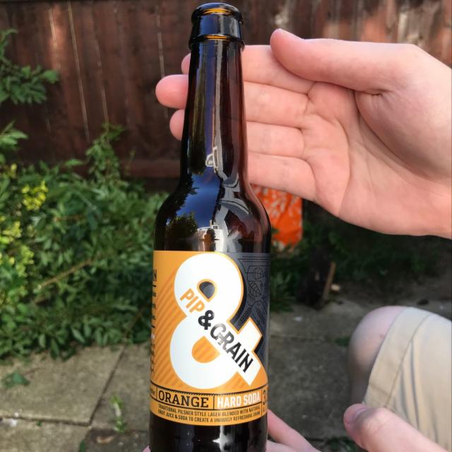 Orange Hard Soda, Pip & Grain