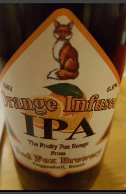 Orange Infused IPA 6.5%, Red Fox Brewery, England