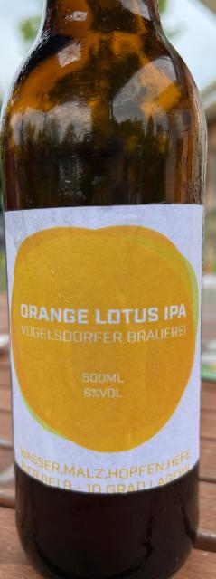 Orange Lotus IPA 6.0%, Vogelsdorfer Brauerei, Germany
