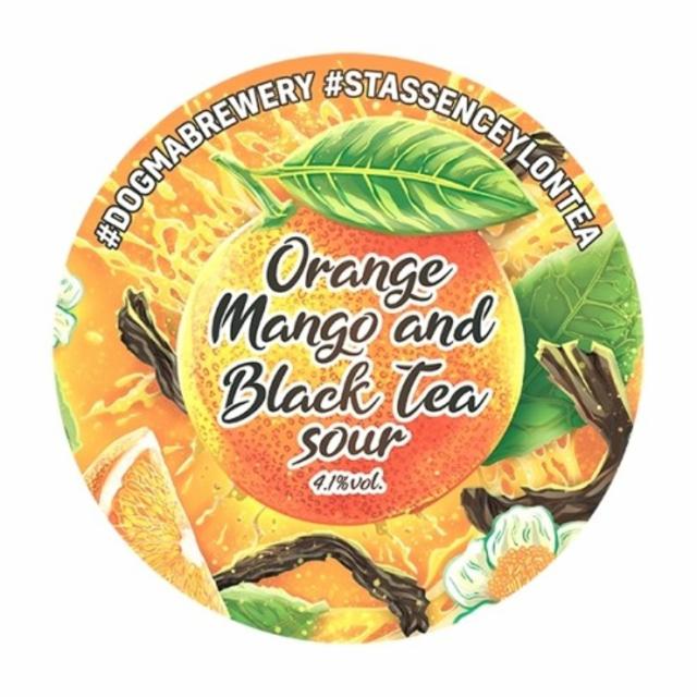 Orange Mango And Black Tea Sour, Dogma Brewery