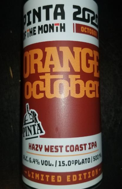 orange october 6.4%, Browar PINTA, Poland