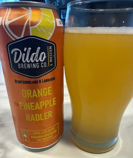 Orange pineapple radler 4.2%, Dildo Brewing Co., Canada