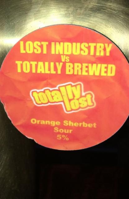 Orange Sherbet Sour 5.0%, Lost Industry Brewing, England