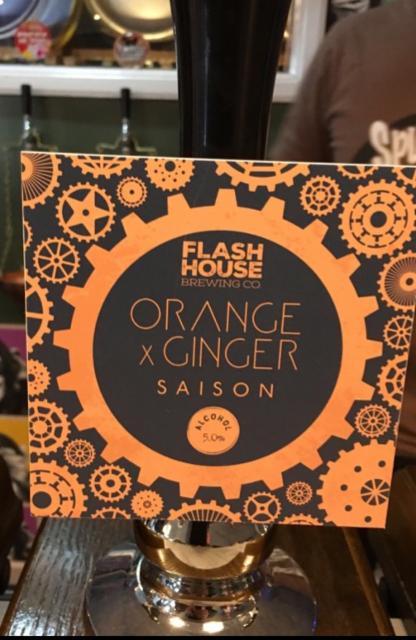 Orange X Ginger Saison 5.0%, Flash House Brewing Company Limited, England