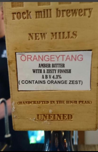 Orangeytang 4.3%, Rock Mill Brewery, England