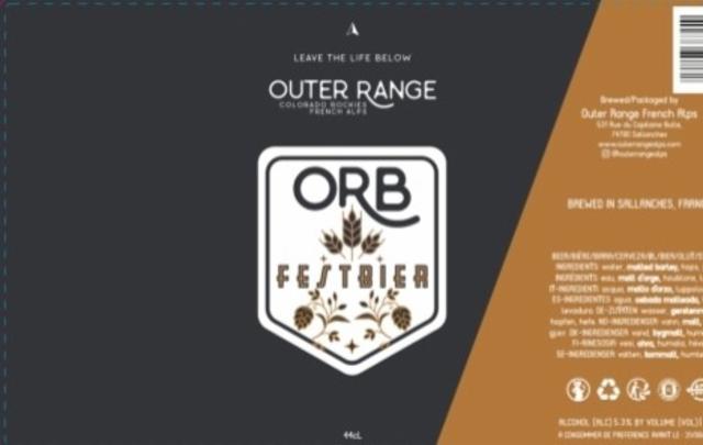 ORB Festbier 5.3%, Outer Range Brewing Co. (France), France