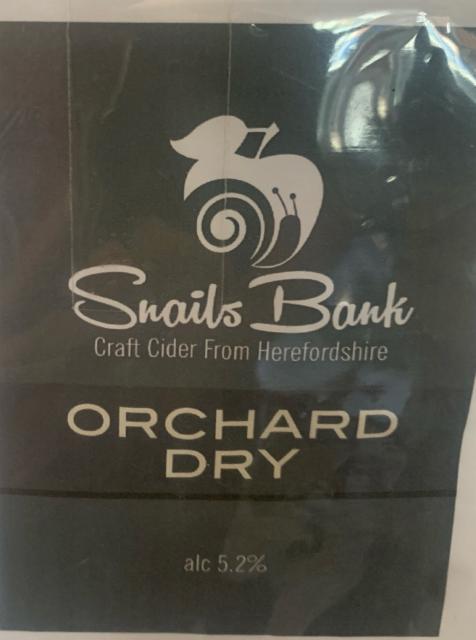 Orchard Dry 5.2%, Snails Bank Cider, England